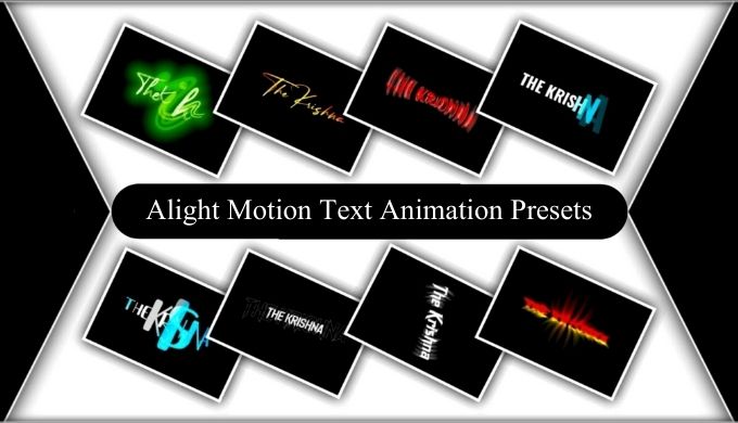 Alight Motion Text Animation Presets