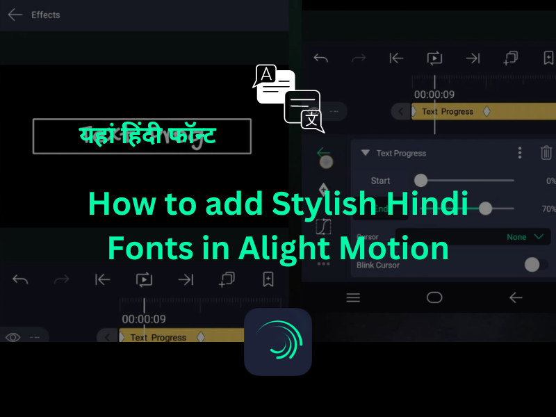 How to add Stylish Hindi Fonts in Alight Motion