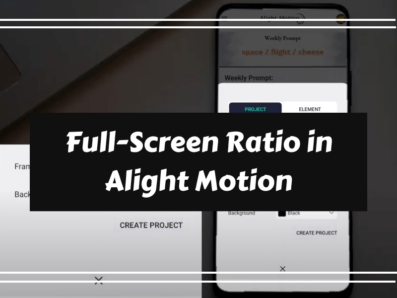 Full-Screen Ratio in Alight Motion