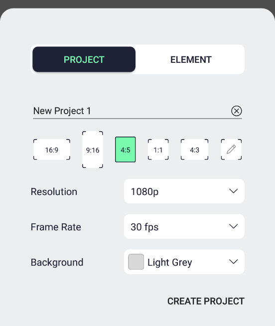 Full-Screen Ratio in Alight Motion