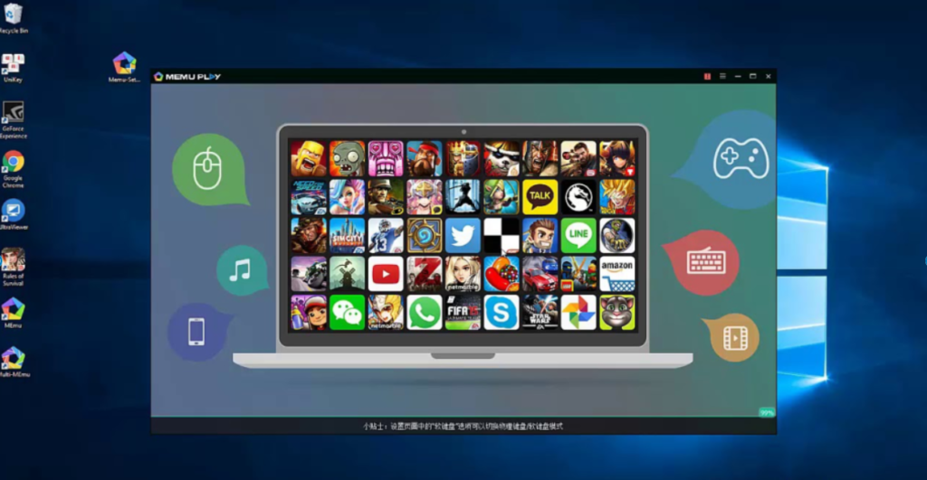uses memu to Download video editor app on Your Laptop